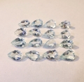 Bild 1 von 2.20 ct. 16 Stück augenreine 6 x 4 mm Aquamarin Tropfen