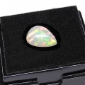 1.10 ct. Top Flash !! Fine 9.8 x 7.1 mm Ethiopia Multi Color Opal, Pear Cabochon