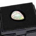 1.10 ct. Top Flash!! Feiner 9.8 x 7.1 mm Äthiopien Multi Color Opal Tropfen