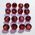 5.8 ct VS!  16 pieces of cherry red round 4 mm Rhodolite Garnet