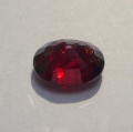 Bild 2 von 5.03 ct. Beatiful red oval 11.2 x 9.2 mm Rhodolithe  Garnet