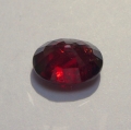 Bild 2 von 5.03 ct. Großer kirschroter ovaler 11.2 x 9.2 mm Rhodolith Granat