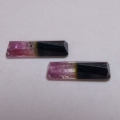 Bild 2 von 1.75 ct. Wunderschönes Paar pink grüne 11 x 3.5 mm  Turmalin Baguettes
