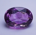 Bild 1 von 24.22 ct IF! Wunderschöner ovaler 21 x 15.6 mm Bolivien Amethyst im Rosenschliff