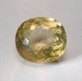 Bild 1 von 5 ct . Gelb grüner ovaler 11 x 10 mm Brasilien Apatit. 