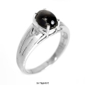 Bild 2 von 925 Silber Ring mit Black Star Stern Saphir, GR 62 (Ø 19.7 mm)