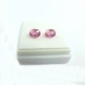 Bild 2 von 1.43 ct. Unbehandeltes Paar ovale 5.7 x 4.5 mm Pink Tansania Spinelle