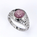 Bild 1 von Vintage Style 925 Silber Ring mit Mosambik Rubin GR 57 (Ø18.2 mm)