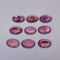 Bild 2 von 3.63 ct. 9 Stück unbeh. ovale 6 x 4 mm pink Mosambik Turmaline