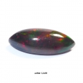 Bild 2 von 3.48 ct. Fine Black 18 x 8 mm Ethiopia Marquise Cabochon Opal