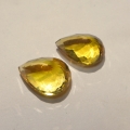 Bild 2 von 13.75 ct VVS! Schönes Paar 15.5 x 11 mm Brasilien Citrin Tropfen