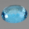 Bild 2 von 27 ct VVS! Großer ovaler 20 x 16 mm Brasilien Swiss Blue Topas