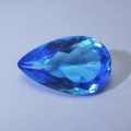 Bild 1 von 7.20 ct.  Feiner 16.7 x 10.3 mm Brasilien Swiss Blue Topas Tropfen
