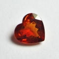 1.08 ct. Beautiful Red Orange 6.6 x 6.2 mm Namibia Spessartine Garnet Heart