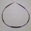 Bicolor Saphire string red and orange 74 ct with circular disks Ø 3 mm 42 cm length