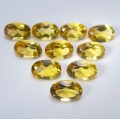 Bild 1 von 4.20 ct. 10 St. Augenreine ovale 6 x 4 mm Brasilien Citrine