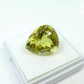 Bild 3 von 23.89 ct  IF ! Schöner großer 19.8 x 16.7 mm Lemon Quarz Tropfen