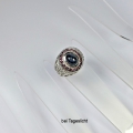 Bild 5 von Antikstyle 925 Silver Ring with Blue Star Star Sapphire, Z 9.25 (Ø 19.2 mm)