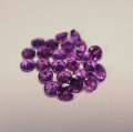 Bild 2 von 2.7 ct. 25 pieces round purple- red 2.7 mm Rhodolite Garnet Gems. Ravashing color!