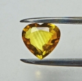 Bild 1 von 1.61 ct. Adorable golden yellow 8 x 7.5 mm Sapphire Heart
