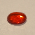 Bild 2 von  2.25 ct. Orangroter facett. ovaler 12x 8.5 mm Mexiko Feueropal