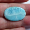 25.51 ct Natural 32.1 x 21.6 mm Larimar from the Dominican Republic