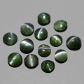  2,02 ct 13 St. unheated. Green 2.8 - 3.8 mm Alexandrite Cat's Eye, 100% nat.