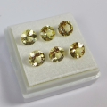 3.13 ct. 6 pieces round natural 5.5 mm Gold Beryl Gemstones