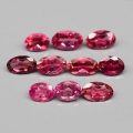 2.03 ct 10  St. edle ovale unbeh. 4x3 - 5x3mm Pink-violette Mosambik Turmaline,