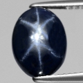 6.05 ct  Faszinierender 11.5 x 8.5 mm Blue-Star Sternsaphir mit klasse Stern