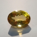 12.85 ct. VVS! Natural Gold Yellow 18 x 13 mm Brazil Citrine