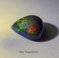 Bild 2 von 3.40 ct. Black 11.8 x 10.5 mm Ethiopian Multi Color Opal Pear