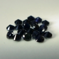 Bild 2 von 1.25 ct. 20 Stück unbeh. schwarze runde 2.2 mm Brillantschliff Tansania Spinelle
