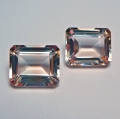 10.88 ct. Beatiful Pair of 11 x 9 mm Brazil Champagne Topaz Pears