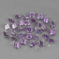 10.20 ct  30 Stück  schöne 4.0 mm Karree Amethyst Edelst. aus Brasilien