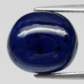 9.21 ct Exzellenter ovaler Dunkel Royalblauer 12 x 10.5mm Afrika Cabochon Saphir