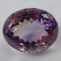 Bild 1 von 41.25 ct  VVS! Edler großer natürl. 24 x 19 mm Bolivien Bi-Color Ametrin