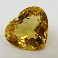 Bild 1 von 12.25 cts VVS! Fascinating Gold Yellow 16.5 x 14.7 mm Citrine Heart