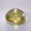 Bild 2 von 5 ct . Gelb grüner ovaler 11 x 10 mm Brasilien Apatit. 