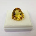 Bild 2 von 17.01 ct VS! Zauberhaftes Goldgelbes 18 x 16.8 mm Brasilien Citrin Herz