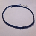 Saphire string 62 ct with circular disks Ø 4.7 - 3.2 mm 40 cm length