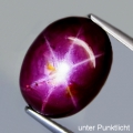 12.77 ct Großer ovaler 15 x 11.4 mm Mosambik Sternrubin