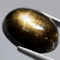 8.04 ct. Toller natürl. ovaler 12.5 x 9.7 mm Black- Star Sternsaphir