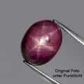 Bild 1 von 12.49 ct. Sehr schöner großer 13.2 x 10.3 mm Mosambik Red- Star Sternrubin