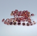 Bild 1 von 1.45 ct. 50 Multi Color 1.7 mm Brilliant Cut Padparadsha Sapphires