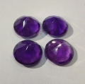 Bild 2 von 12 ct. 4 Stück runde 10 mm Uruquay Amethyste