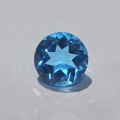 3.02 ct. VVS ! Runder 8.9 mm Swiss Blue Topas.