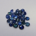 Bild 2 von 2.06 ct. 25 Stück runde dunkelblaue 2.3 - 2.8 mm Madagaskar Saphire