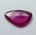 2.5 ct. Noble big  pink red 13.2 x 8.3 mm Mozambique rose cut Ruby 