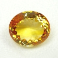 15.35 ct. Augenreiner Goldgelber 17.1 x 14.6 mm Brasilien Citrin